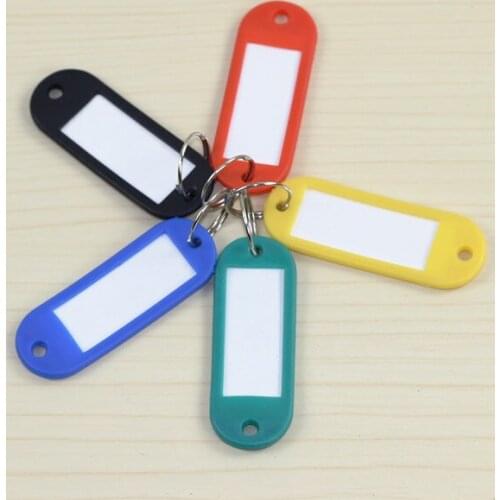 Key card plastic number plate key tag hotel key number tag label classification card key ring keychain