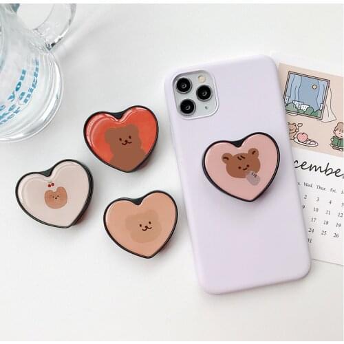 Lovely bear Phone Holder for iPhone Samsung Huawei Xiaomi Cartoon Phone Bracket Holder Stand For Smarphone Tablet Holder Stands