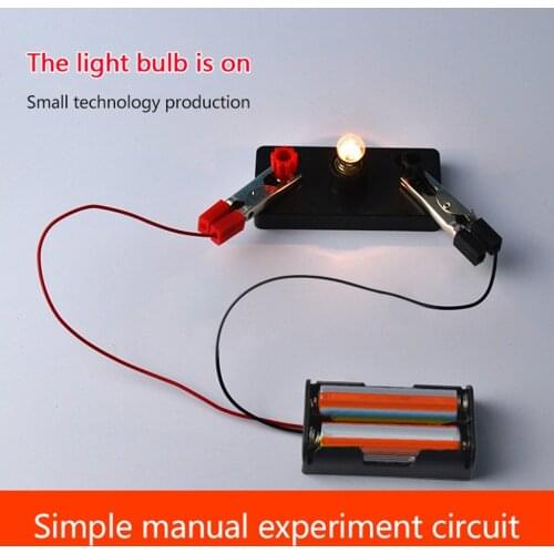 Kids Toys Electric Circuit Kit Kids Student School Science Light Bulbs Toy Educational Diy Toys For Children Christmas Gift