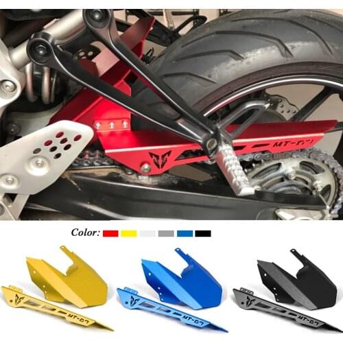 For FZ07 MT07 13-17 Chain Guard Cover Rear Fender Tire Hugger for Yamaha MT-07 FZ-07 MT 07 FZ 07 2013-2017 Fender Mudguard Chain