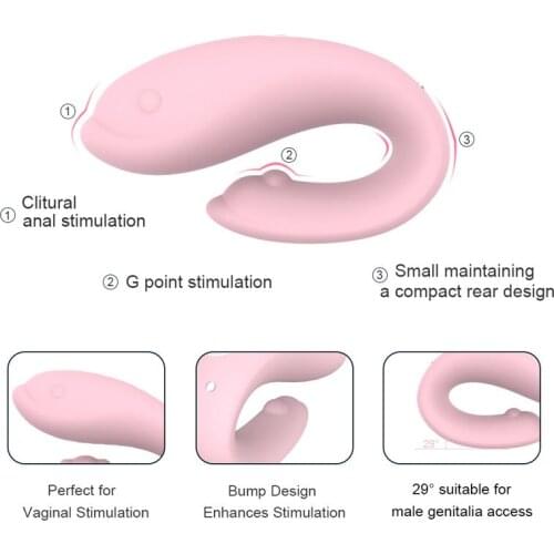 Double Motor Vibrator Sex Toys Shop for Adults Women Wearable Vibration g Spot Clitoris Stimulator u Type Vibrating Strapon Toys