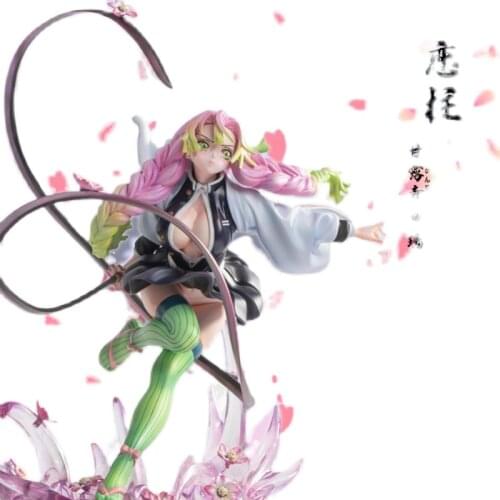 Anime GK Demon Slayer Kimetsu no Yaiba Mitsuri Kanroji PVC Action Figure Japanese Anime Figure Statue Model Toys Doll Gift