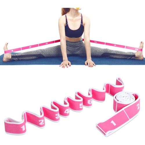 Fitness Exercise Women Man Latin Dance Elastic Stretch Belt Exercise Pull Strap Sports Yoga Resistance Band For Body Building