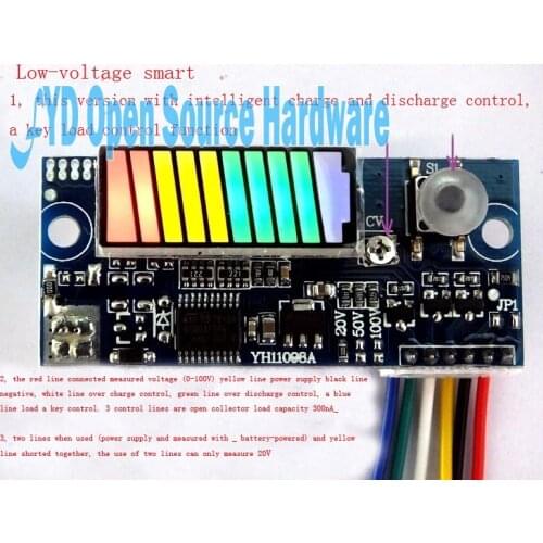 Lithium battery protection circuit module low voltage smart version with display