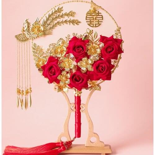 Chinese Style Bridal Hand Fans Fan Wedding Favors And Gifts Antique Fan Handmade Fan Wedding Eventail A Main Vintage Bambu