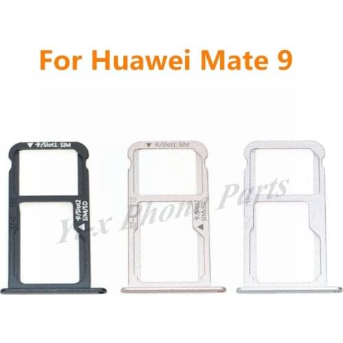 50pcs Nano SIM Card Tray+SD Card Holder SIM & SD Memory Tray for Huawei Mate 9