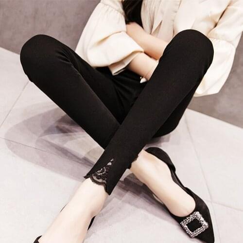 Fashion New Korean Version of Girls Casual Slim and Slim Students Pants Trousers Womans Leggings