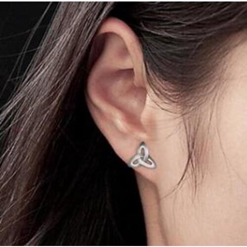 Creative Exquisite Simple Style Celtic Knot Metal Earrings Ladies Fashion Charm Jewelry Gifts