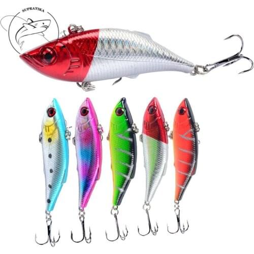 Diving Depth 0.5-2M Professional Fishing Lure Hard Bait Artificial VIB Sinking Wobblers 7cm/10g 3D Eyes Plastic Fishing Bait