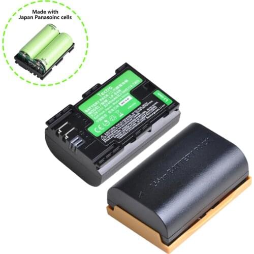 Tectra 2040mAh LP-E6 LP-E6N Camera Battery Made With Japan Panasonic Cells for Canon EOS 5DS 5D Mark II III 6D 7D 60D 60Da 70D
