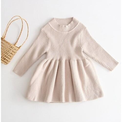 Infant Baby Sweater Kids Girls Clothes Dress High Quality Kids Girl Clothing 2020 Autumn Winter Tutu Infant Clothing Dresses