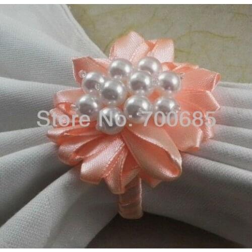 Beaded wedding napkin ring, napkin holder, decoration napkin ring