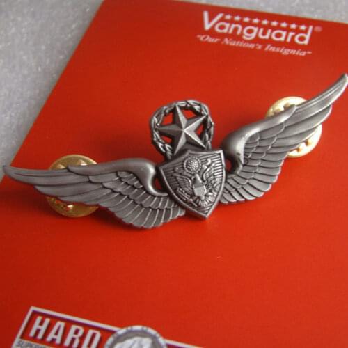 WW2 US ARMY MILITARY MASTER ARMY AVIATION WINGS BADGE PIN INSIGNIA METAL