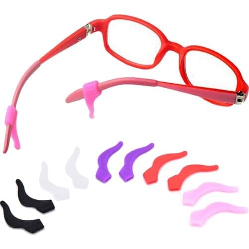 1 Pair Silicone Reading Eye Glasses Sunglasses Temple Tip Ear Hooks Grip Holder Eyeglasses Retainer Eyewear Ear Lock Anti Slip