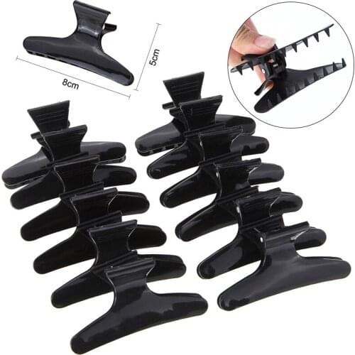 12pcs/Set Butterfly Hair Clips Woman Girls Hairpins Styling Holding Tools Hair Section Claw Clamps Pro Salon Accessories