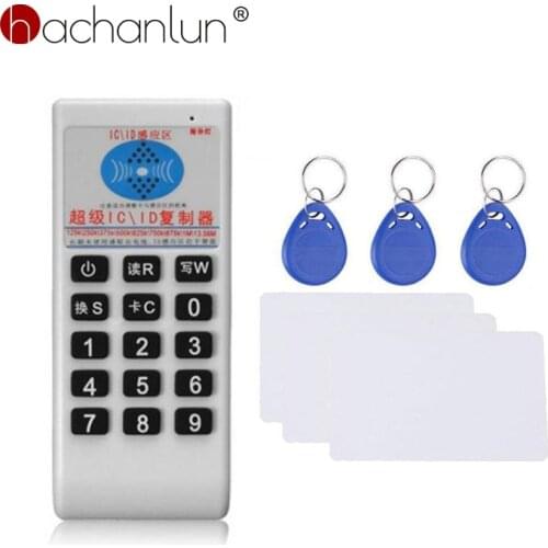 125Khz-13.56MHZ RFID Copier Duplicator Cloner Handheld ID/IC Card Reader & Writer + 3pcs 125KHZ +3pcs 13.56MHZ cards
