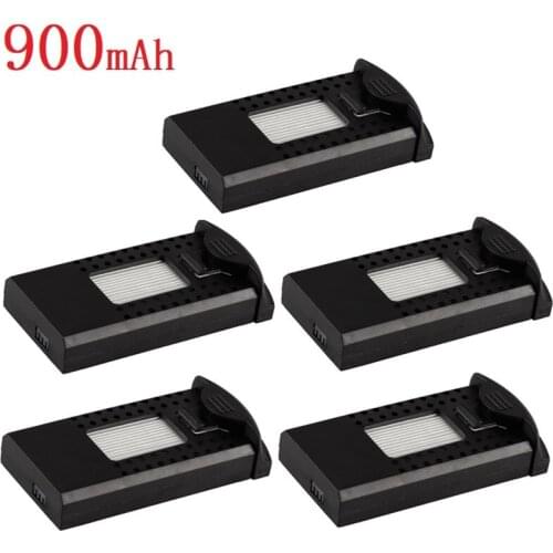 5pcs/lot For SG700 DM107s S169 RC Quadcopter Spare Parts Accessories 3.7V 900mAh Lipo Battery for RC Helicopters Drones 752560
