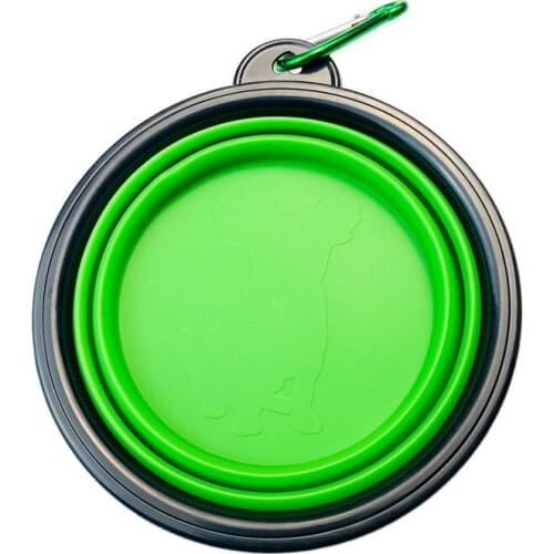 Hot Sale Pet Products silicone Dog Cat Bowls Pet Folding Travel Dogs Bowls for Food Drinking Water Bowl Pets Bowls Wholesale