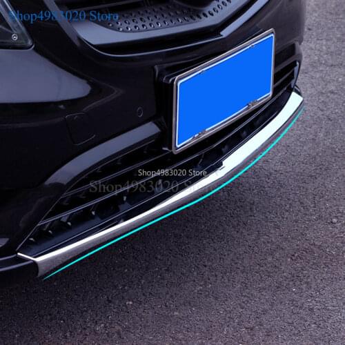 Car styling cover ABS matte Silver Protection Front Bumper Protector Skid Guard for Mercedes Benz Vito W447 2017 2018 2019 1pcs