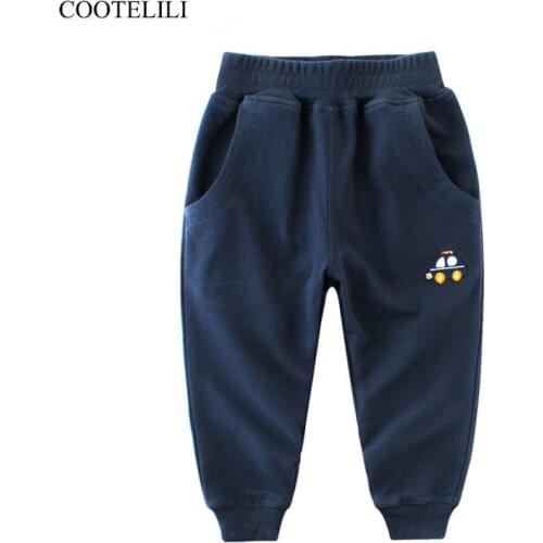 COOTELILI Cute Car Boys Sport Pants Boys Trousers Fashion Autumn Casual Kids Pant Teenage Children Clothes For Boys