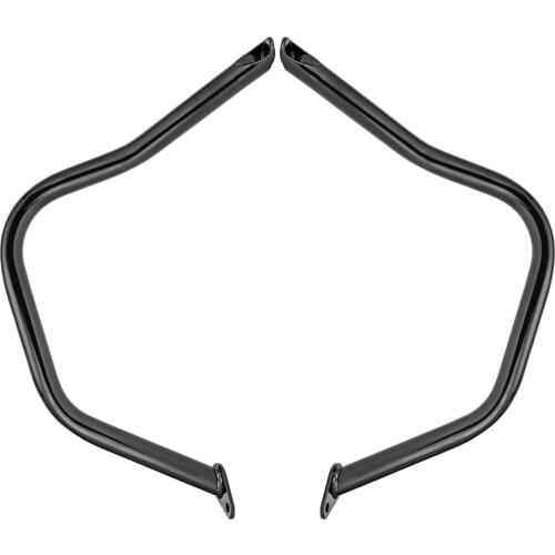 For Indian 2020-2021 Challenger Coated Gloss Black Front Engine Guard / Crash Bar Tube Steel High Standard Rust-Proof Plating