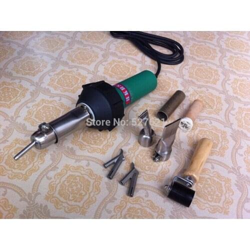 Hot Air Torch Plastic Welding Gun Welder Pistol 1600w+ Speed Nozzle +Roller Some PVC Or PE Gift