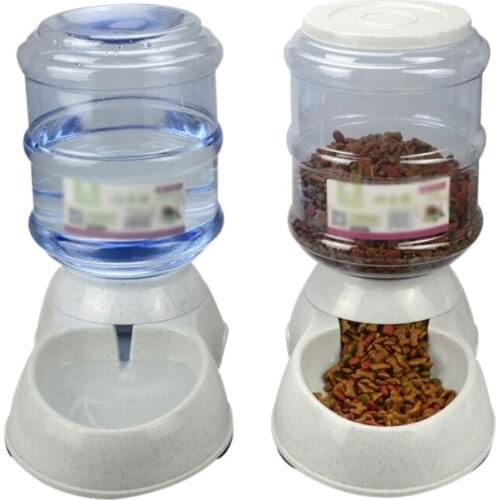 Dog Feeder Waterer Pet Drinker Automatic Feeder Eco-friendly Adjustable Detachable Drinking Dispenser Dog Automatic Drinkers New