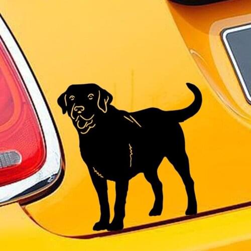 EmpireYing 3 Sizes 8 Colors Cute Family Pet Animal Labrador Retriever Dog Car Sticker Wall Cover Scratch Decorative Vinyl Decals