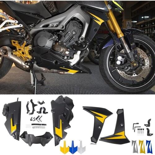 For YAMAHA MT09 FZ09 FJ09 Bellypan Lower Engine Spoiler Fairing Radiator Side Panel Cover FZ FJ MT 09 FZ-09 MT-09 2014 2015 2016