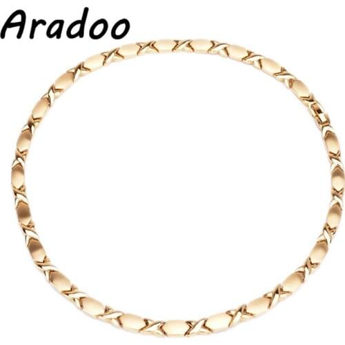 ARADOO Magnetic Health Energy Anti-Radiation Strengthen Immunity Stay Slim Improve Skin Quality Magnet Necklace