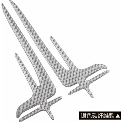 Pair Carbon Fiber L Extended Edition Car Emblem Badge Decal Stickers E S