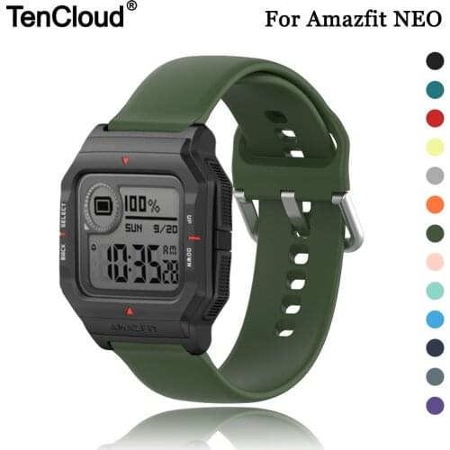 Replacement Band For Amazfit NEO Wrist Strap For Xiaomi Huami Amazfit Neo Bracelet Silicone Loop SmartWatch Accessories Size S L