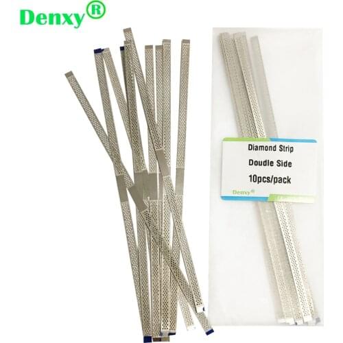 20pcs Denxy Dental Abrasive Strips Finishing Polishing 4mm Coarse Double / Single Side Orthodontic Interproximal Enamel Reduced
