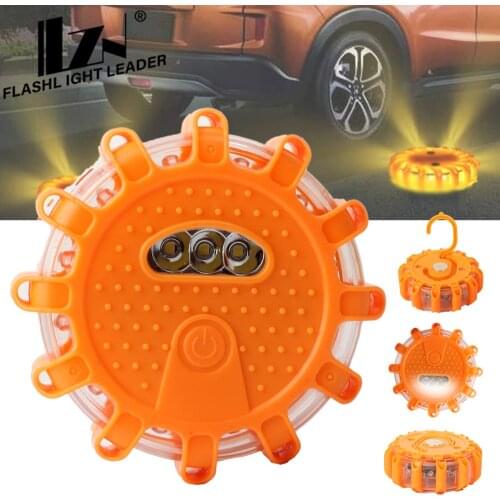 LED Emergency car Lights Road Flares Warning Night Lights Roadside Disc Beacon Red Blue Led Police road Led Light