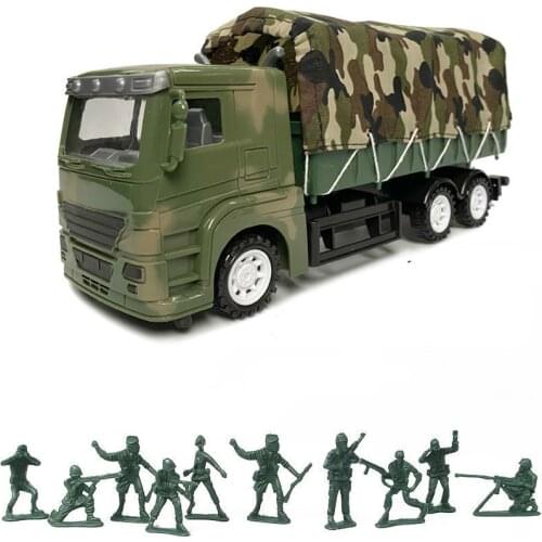 1:18 Big Vehicle Model Toy Diecast Engineering Dump Fire Crane Truck Transport Military Tow Car Educational Children Boy Gift