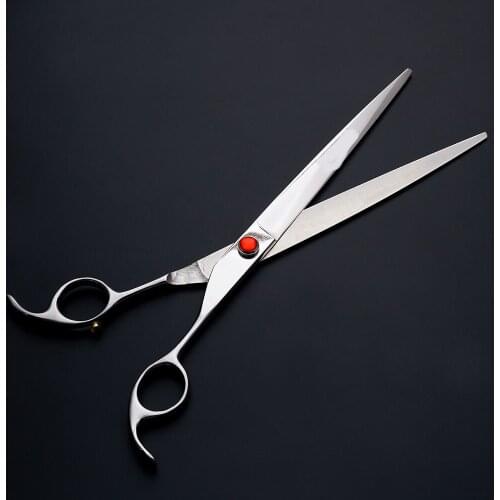10.0 inch professional JP440C pet dog cat grooming cutting scissors straight shears sliver upscale pet grooming groomer
