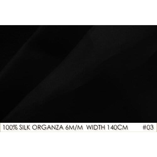 100% SILK ORGANZA 140cm width 6momme Pure Silk Fabrics Wedding Dress Material For Sewing