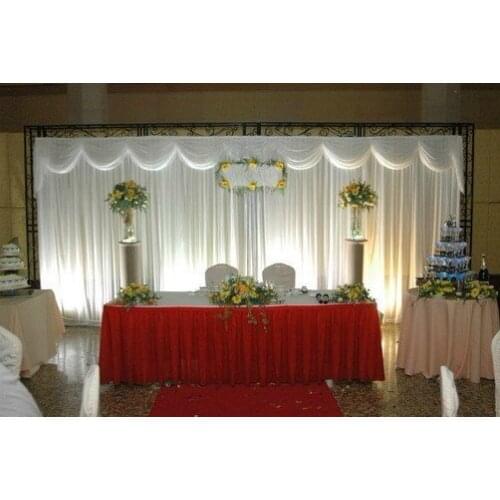 2018 Luxury 10ft*20ft pure white Wedding Backdrop Wedding Curtain Wedding decoration Wedding supply