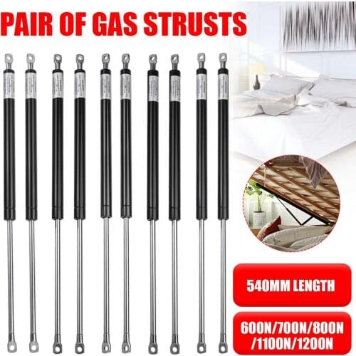 2X 540mm 600-1200N Shock Lift Strut Support Bar Gas Spring Lift Up Support for Storage Bed Car Bonnet Hood Tailgate RV Bus