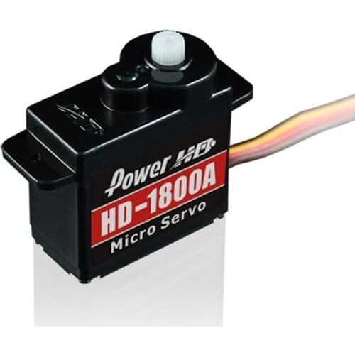 4pcs orignal Power HD-1800A High Speed Micro Analog Servo Compatible with FUTABA/JR