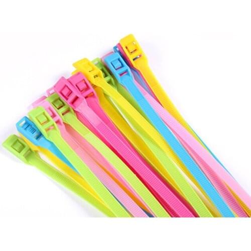 8X350 mm detachable cable tie Releasable re-usable Nylon wire zip tie,slacken loosen relax tighten bundle up