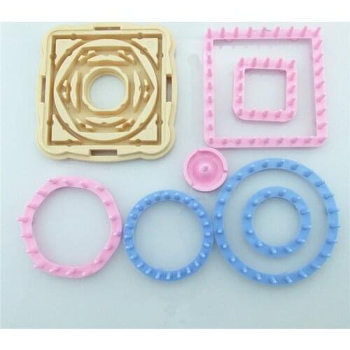 9pcs! Knitting Loom Flower Daisy Pattern Maker Knitting tools Wool Crochet Flower Needlework Kit for Sewing tool