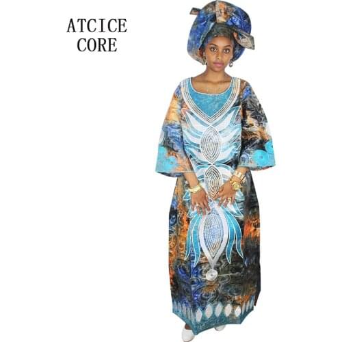 African dresses for women fashion design new african bazin embroidery design dress long dress LA077