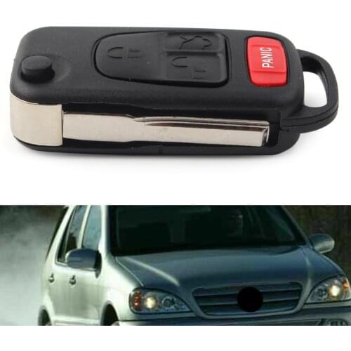 4 Buttons Car Remote Key Fob Shell Case for Mercedes Benz ML SLK Class 1998 1999 2000 2001 2002 2003 2004 2005