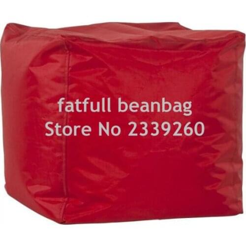 COVER ONLY NO FILLER - Red fashion cute bean bag pouf ottoman , stool chairs