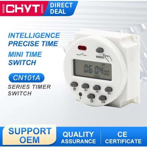 CN101A LCD Time Switch 12V 24V 110V 220V Time Relay Street Lamp Billboard Power Supply Timer Without Waterproof Box