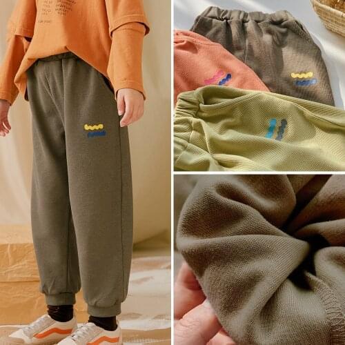 Children Trousers Spring And Autumn New Kids Boys Girls Casual Loose Pants Soft College Style Pants For Kids 2-9 Y Baby Clothes