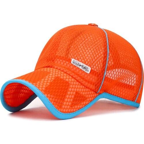 4-14 Child Summer Breathable Mesh SunShade Baseball Cap Boy Girl Letter Outdoor Sport Sunscreen Sun Cycling Adjustable Hat R23