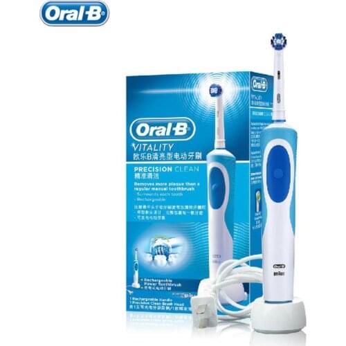 Oral B Vitality Electric Toothbrush Rechargeable Rotating Brushes Oral-B Soft Replaceable Toothbrush Head Oral Hygiene Adult