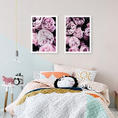 Roses Photographs Nordic Poster Flower Canvas Painting landscape Wall Art Pictures For Living Room Home Modern Decorative Prins